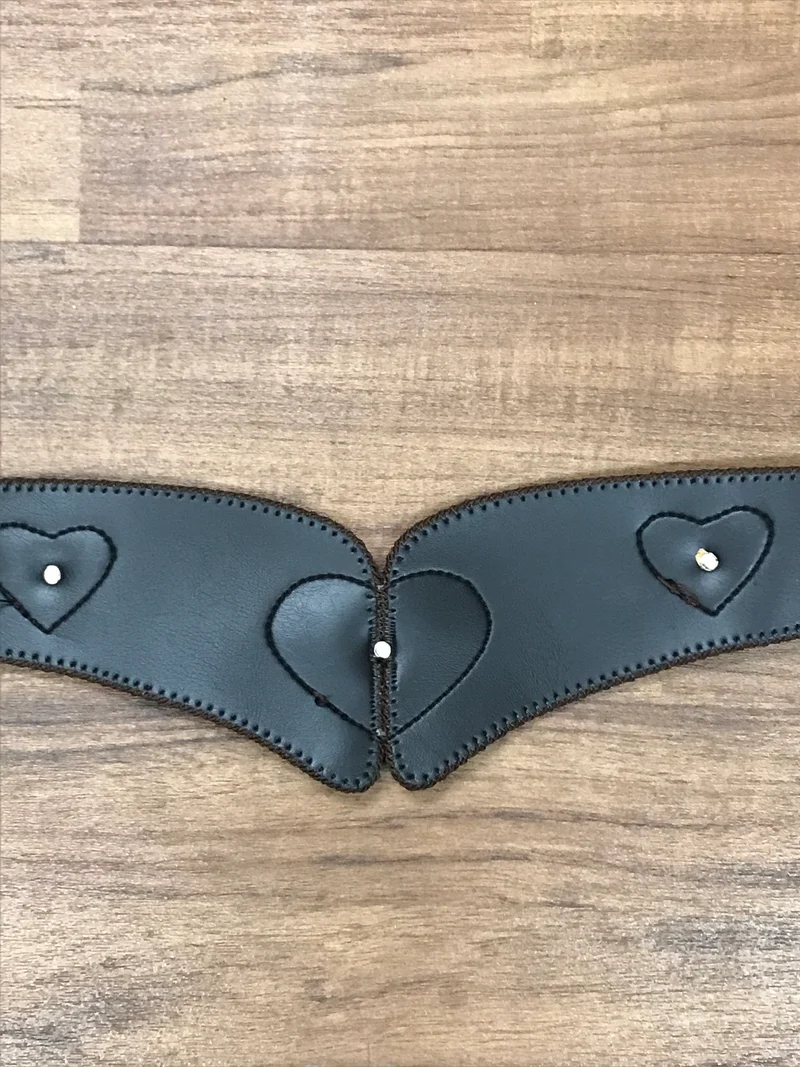 VintaVintage Trachtengürtel hellbraun braun - Landhausstil, 68 - 76 cm