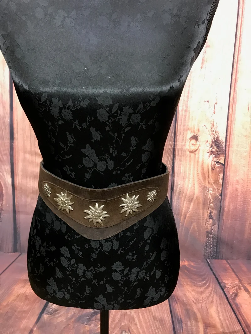 Trachtengürtel braun – Landhausstil, 65–75 cm