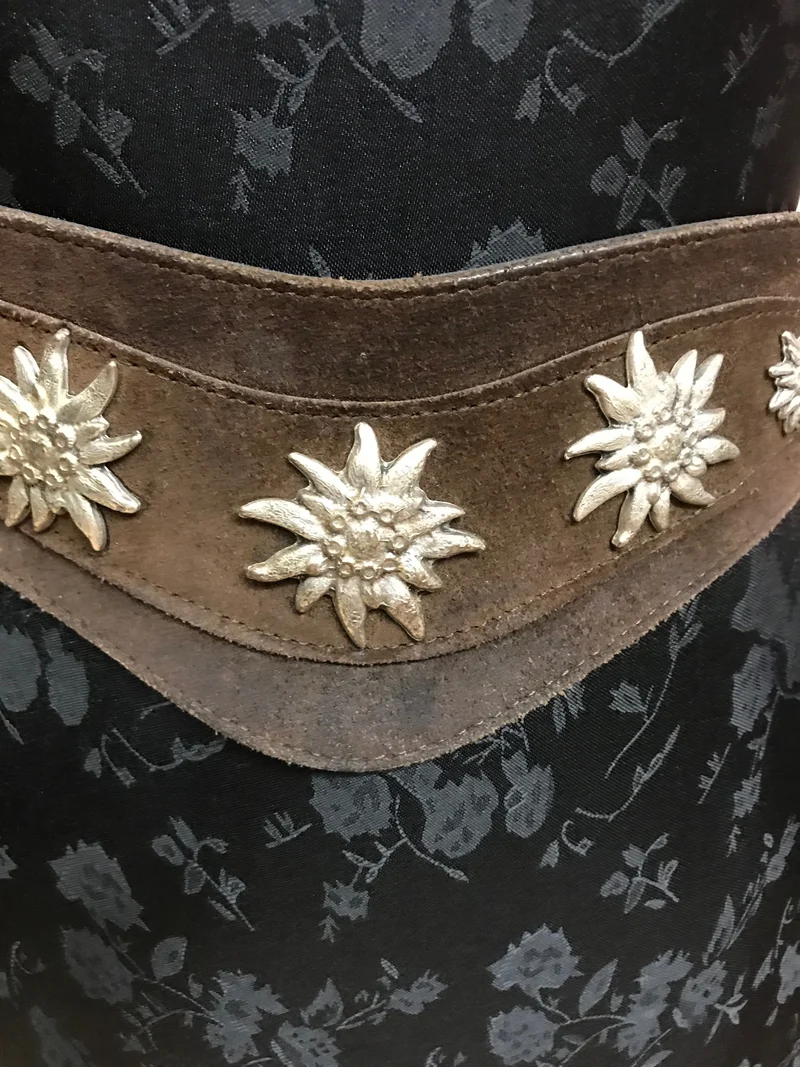 Trachtengürtel braun – Landhausstil, 65–75 cm