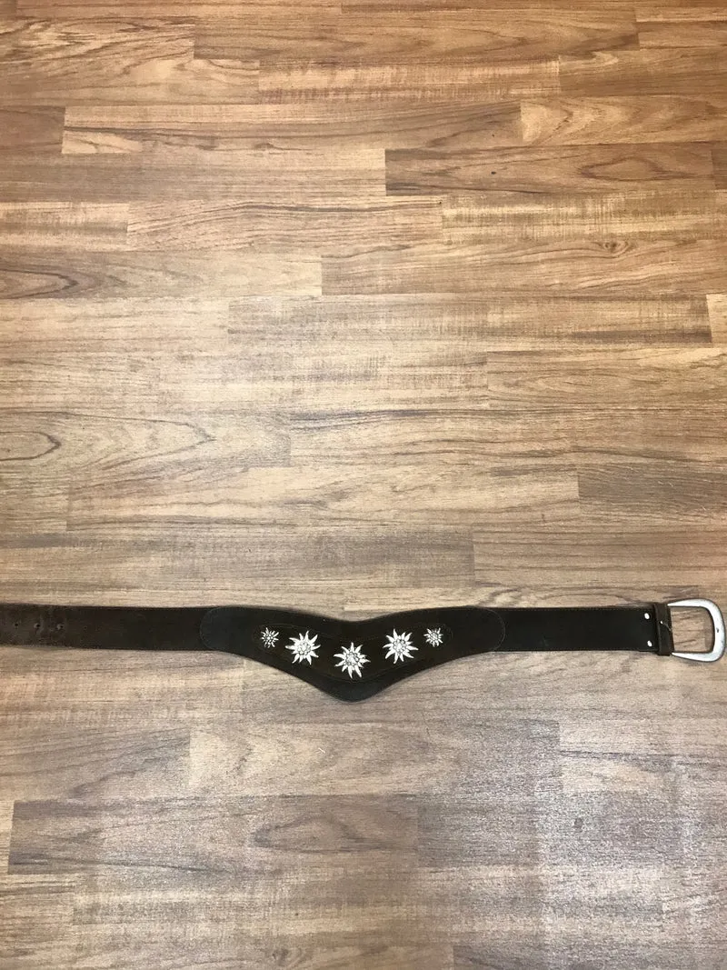 Trachtengürtel braun – Landhausstil, 65–75 cm
