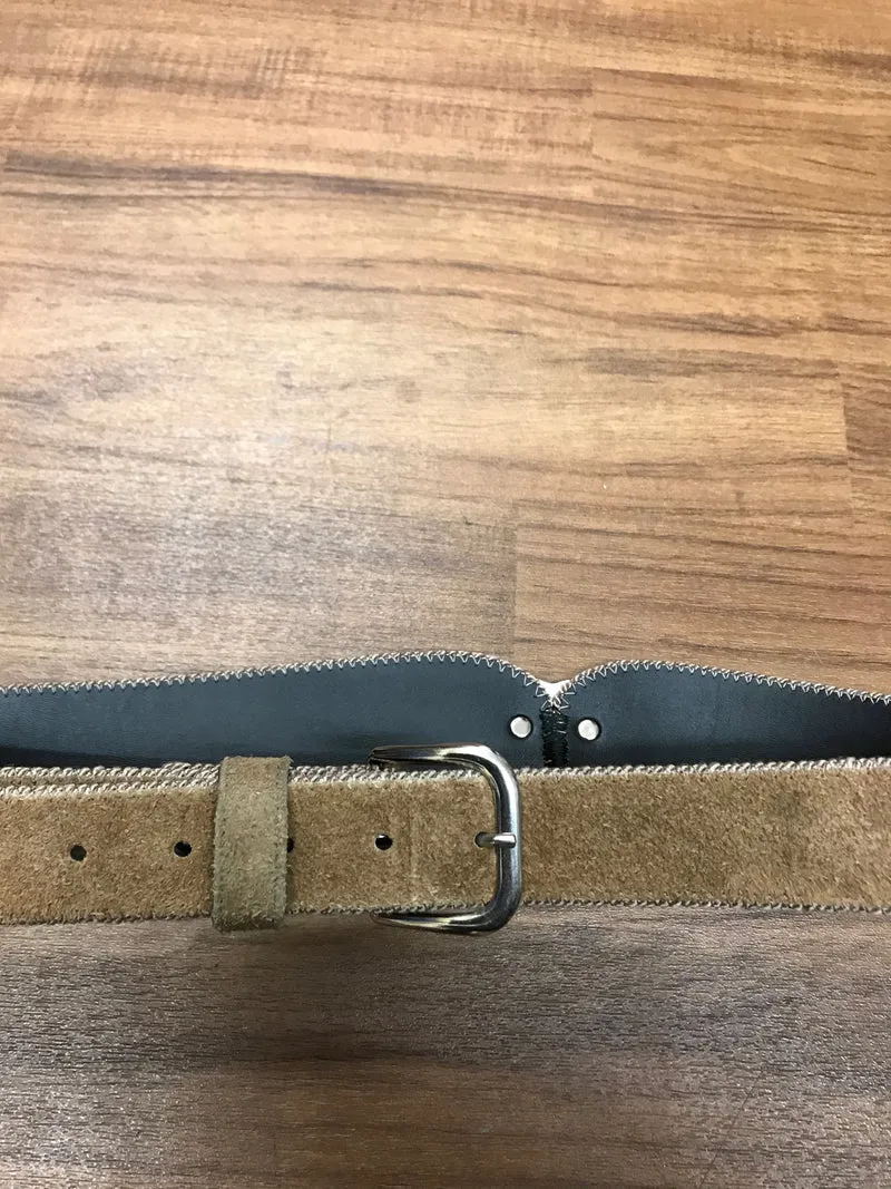 Trachtengürtel hellbraun – Landhausstil, Taillenumfang 78–90 cm