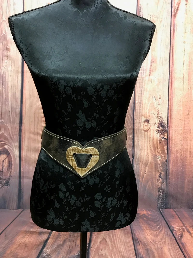 Trachtengürtel braun - Leder, Taillenumfang 73–82 cm