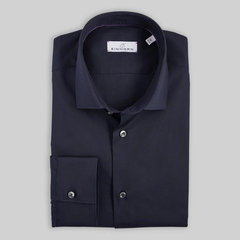 Hemd Body Fit Stretch Navy
