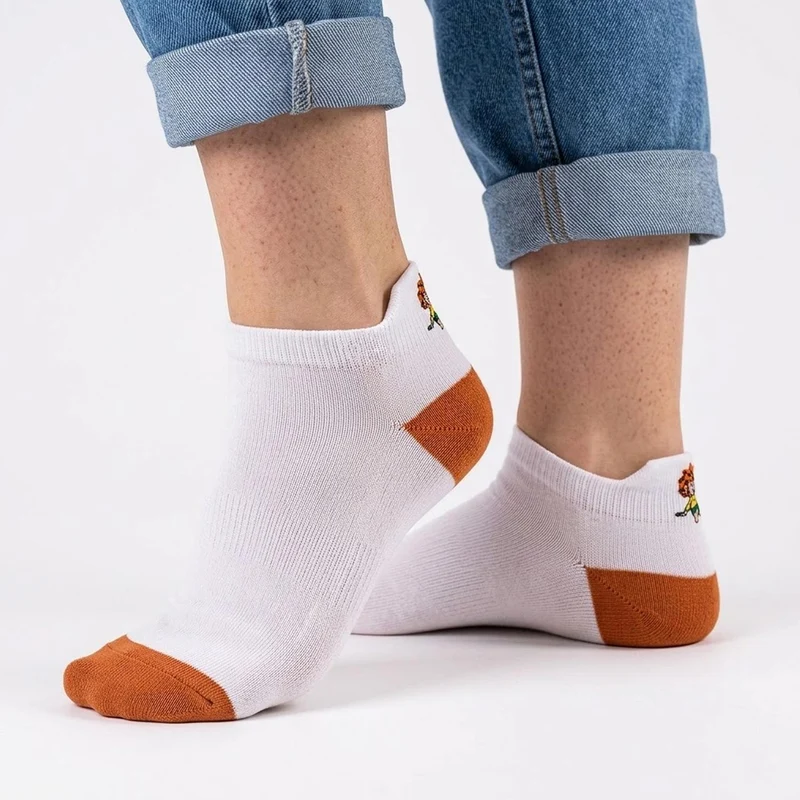 ®Pumuckl Sneaker Socken in Weiß für Damen & Herren