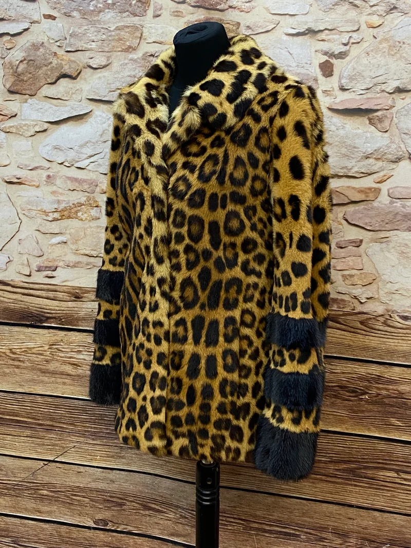 Leopard Pelzjacke Vintage