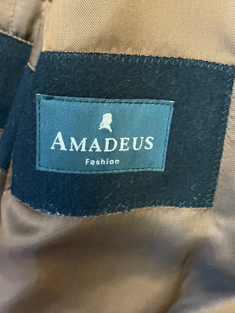 Mantel von Amadeus Fashion, schwarz Gr.50