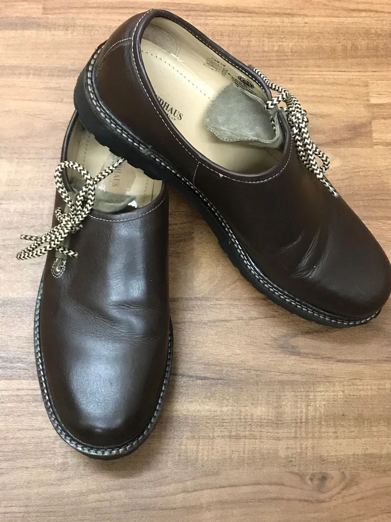Haferlschuhe braun - Glattleder Gr.44