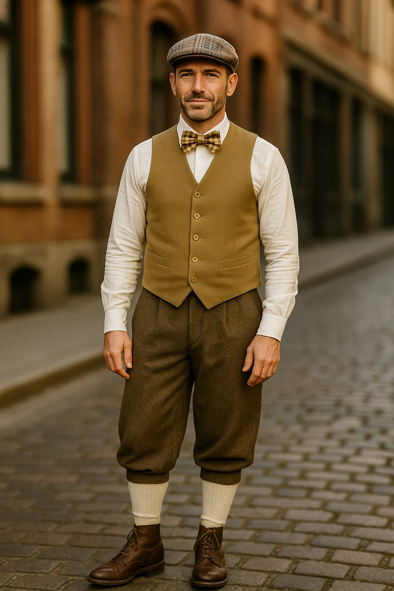 20er Jahre Knickerbocker Outfit Gr. 46 im britischen 1920er-Jahre-Stil
