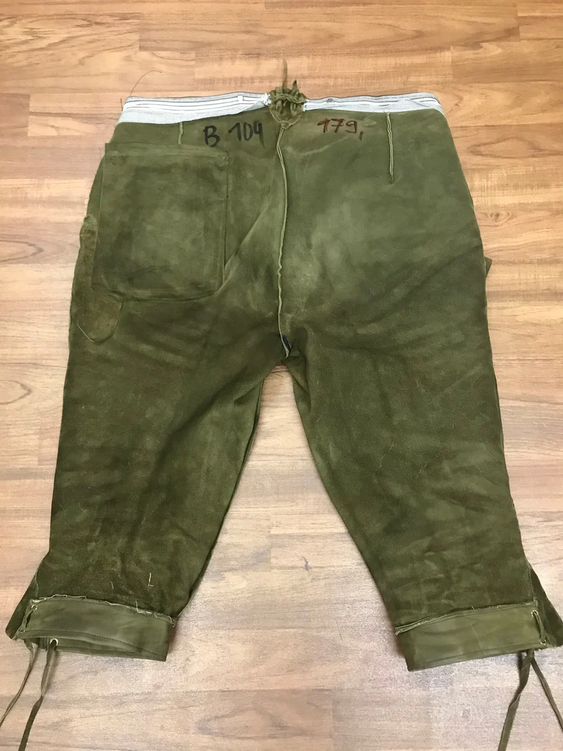 Trachtenlederhose - Kniebund - Herren – Größe 54 | Authentisches Vintage Stück