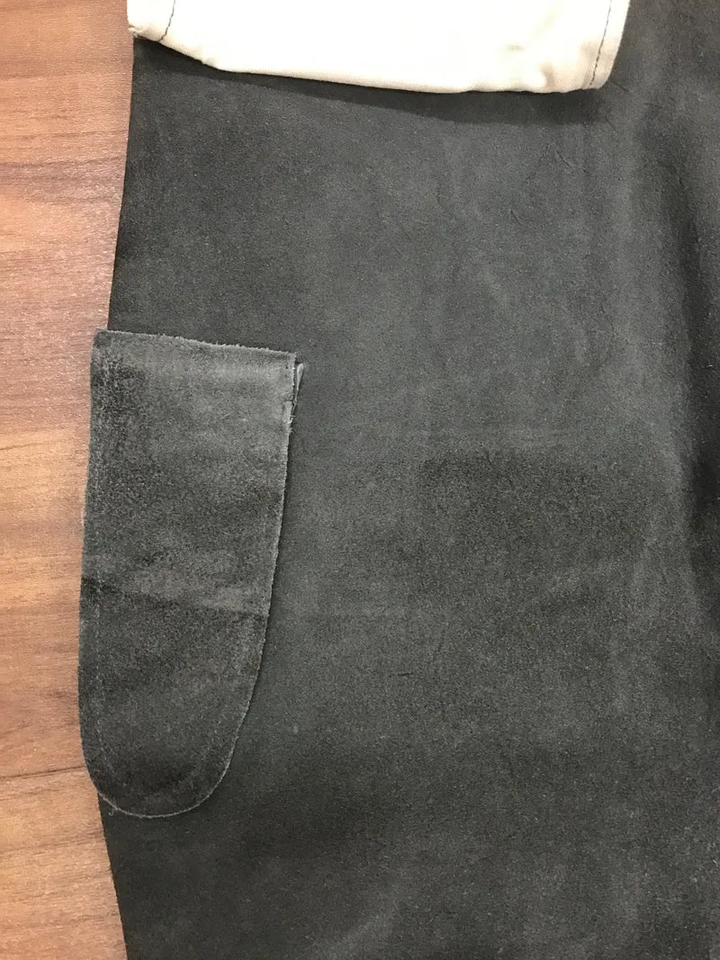 Vintage Kniebundlederhose Herren ca. Größe 60 Grau Echtleder 80er 90er
