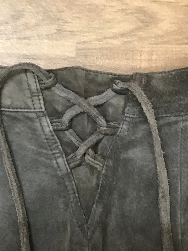 Trachtenlederhose – Veloursleder – Größe 40 – Landhaus