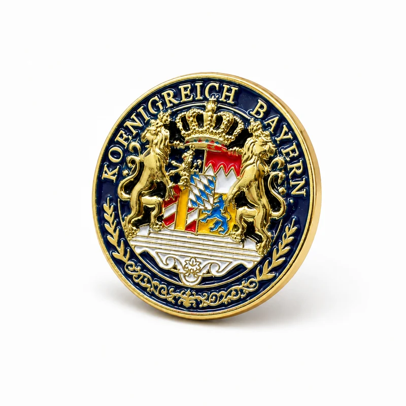 Bayern Pin Wappen bunt – Königreich Anstecker