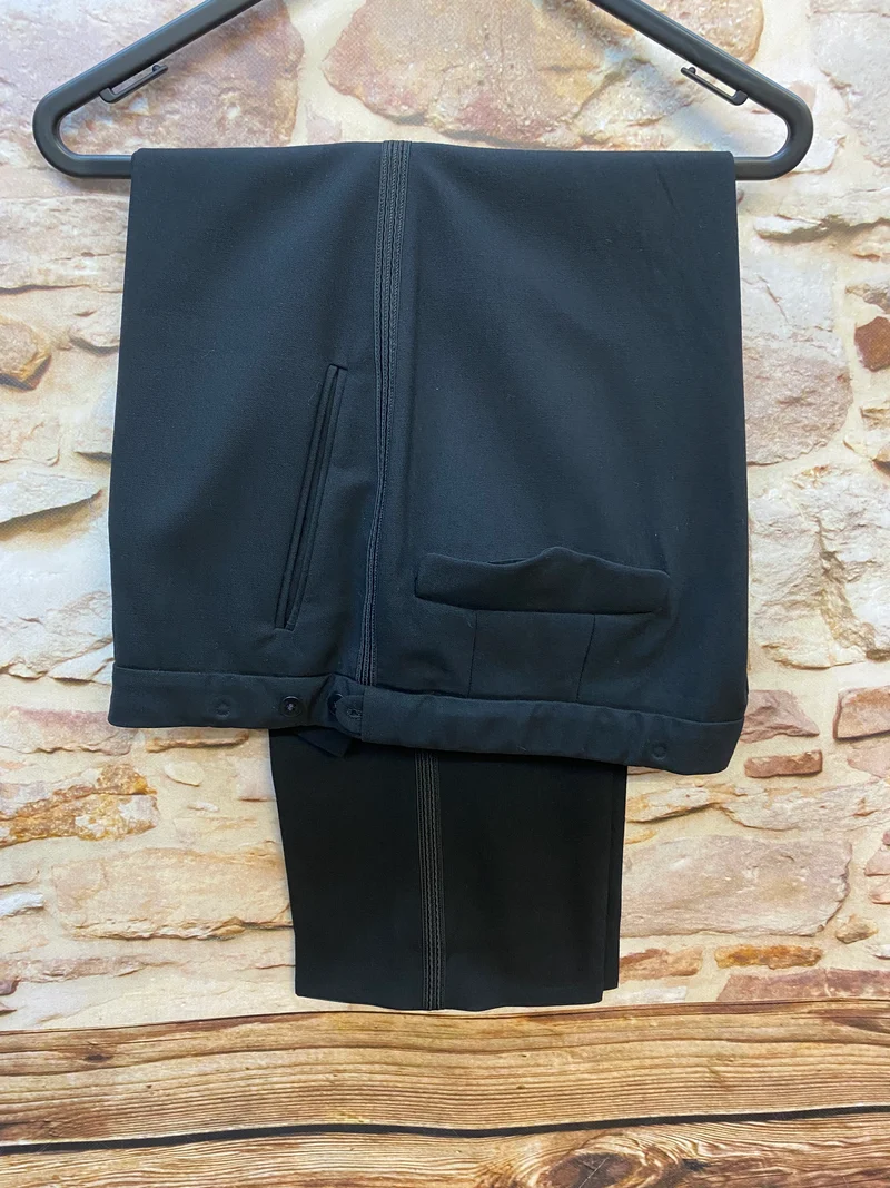 Smokinghose Vintage schwarze Hose Gr.58