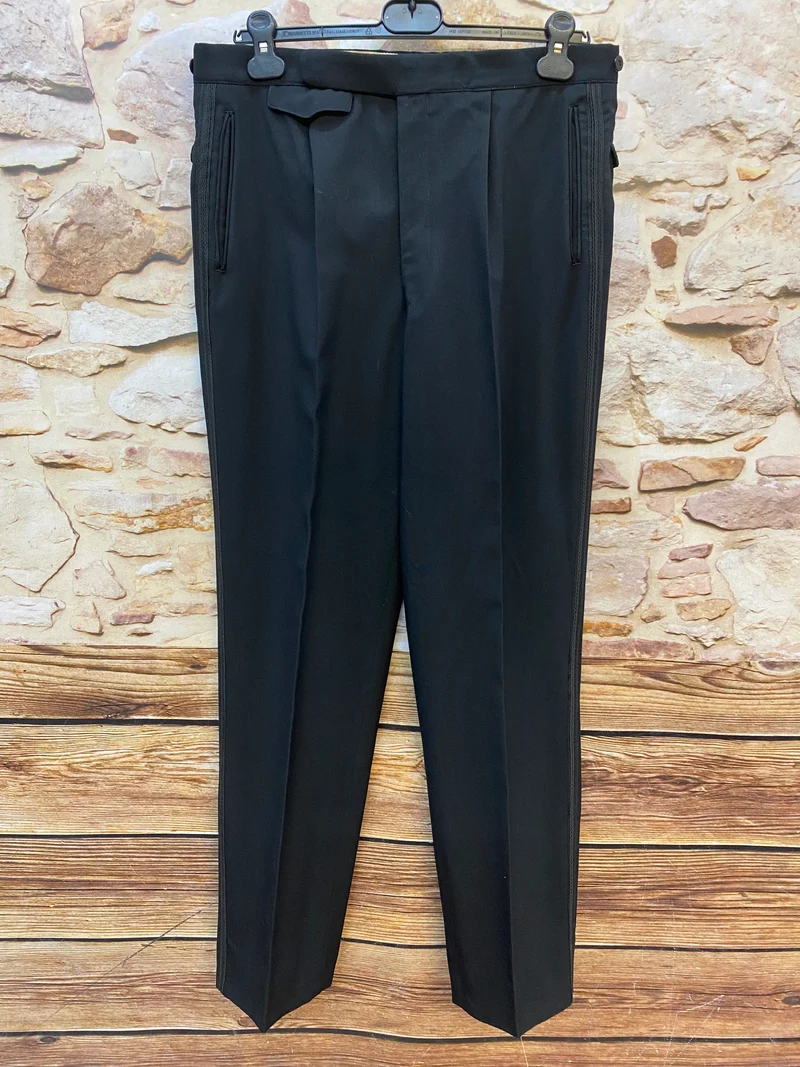 Smokinghose Vintage schwarze Hose Gr.48