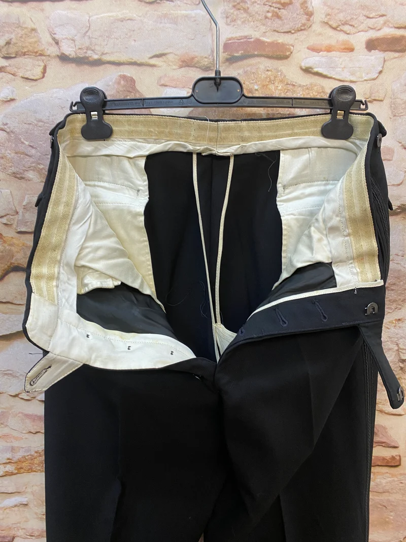 Smokinghose Vintage schwarze Hose Gr.48