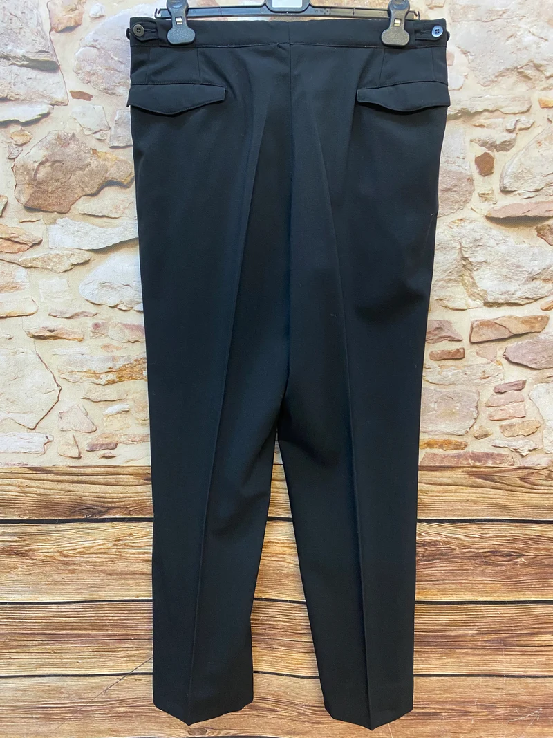 Smokinghose Vintage schwarze Hose Gr.48