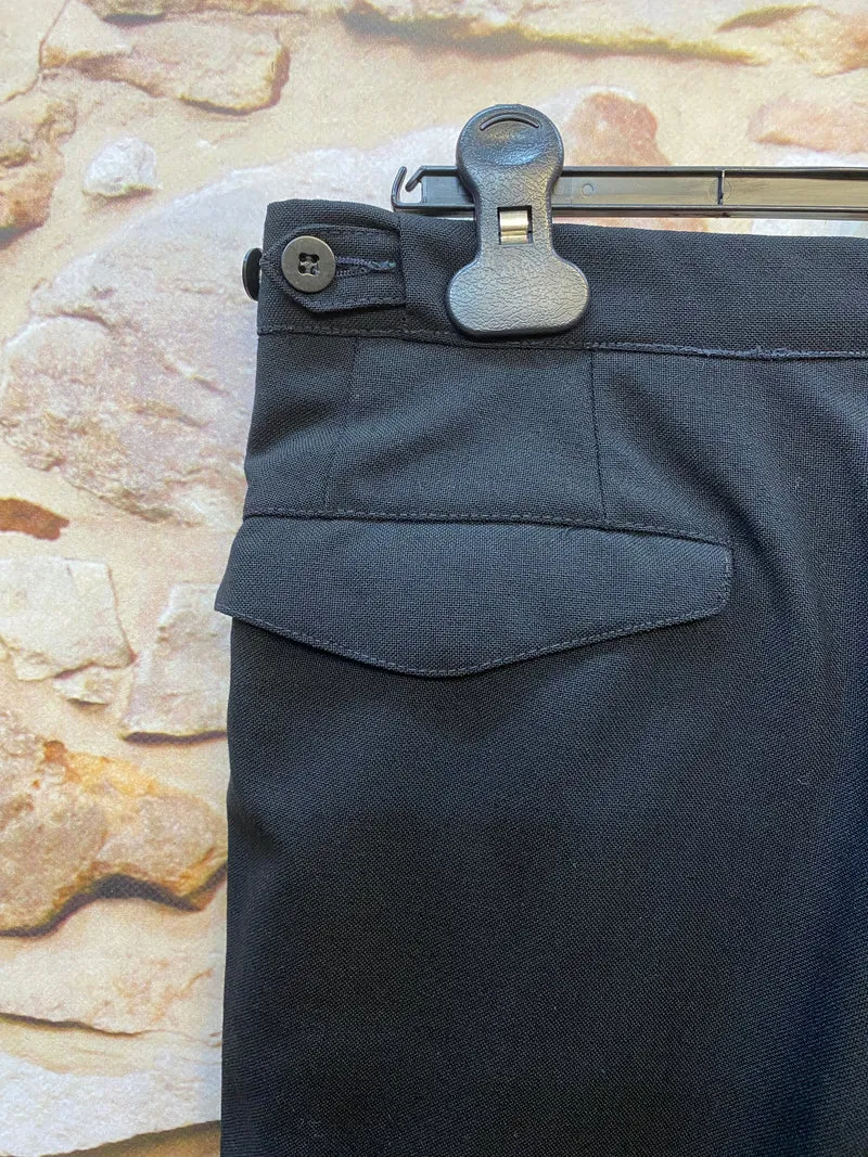 Smokinghose Vintage schwarze Hose Gr.48