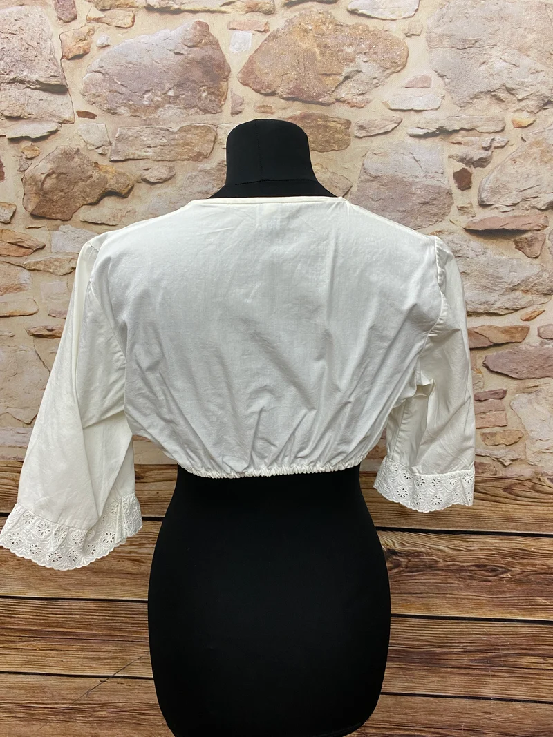 Vintage Dirndlbluse - Gr.46
