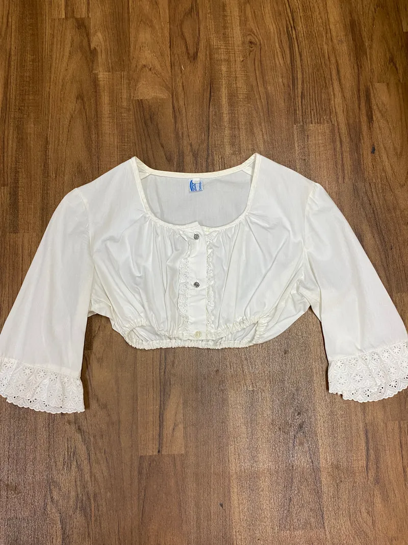 Vintage Dirndlbluse - Gr.46