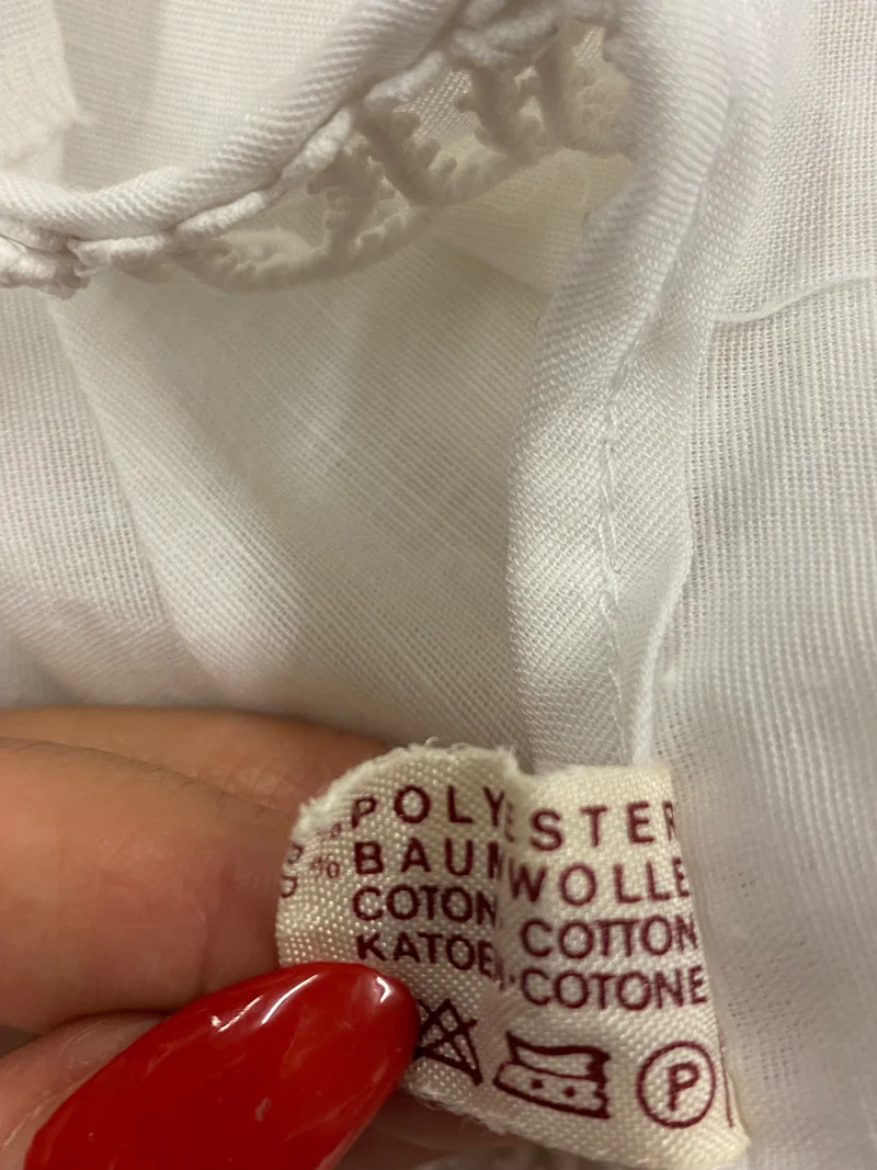 Vintage Dirndlbluse weiß - Gr.44