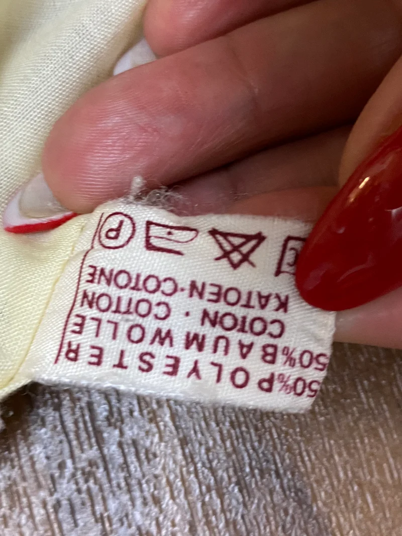 Vintage Dirndlbluse creme - 1970er Jahre, Gr.44