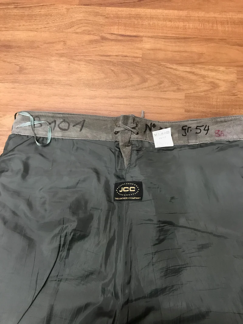 Vintage Trachtenlederhose Herren Größe 54 Grün JCC Echtleder 1990er