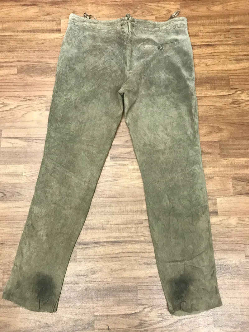 Vintage Trachtenlederhose Herren Größe 60 Hellbraun Echtleder