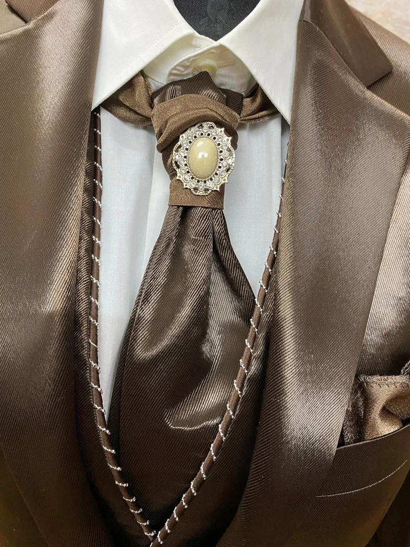 Herren Anzug, Vintage 5teilig in braun