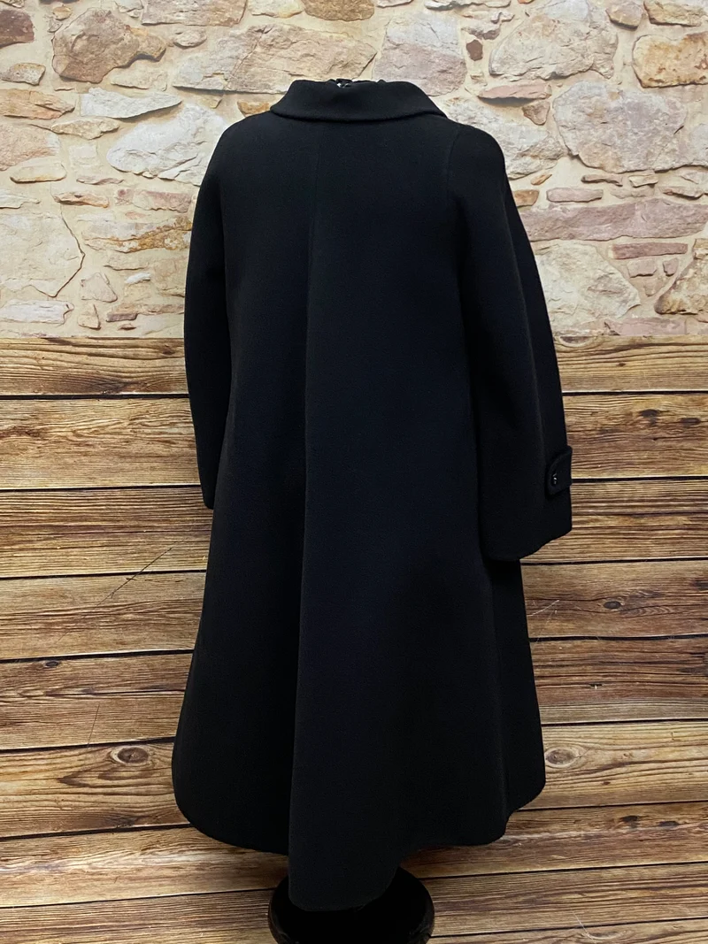 Vintage - Wollmantel - schwarz Gr.46