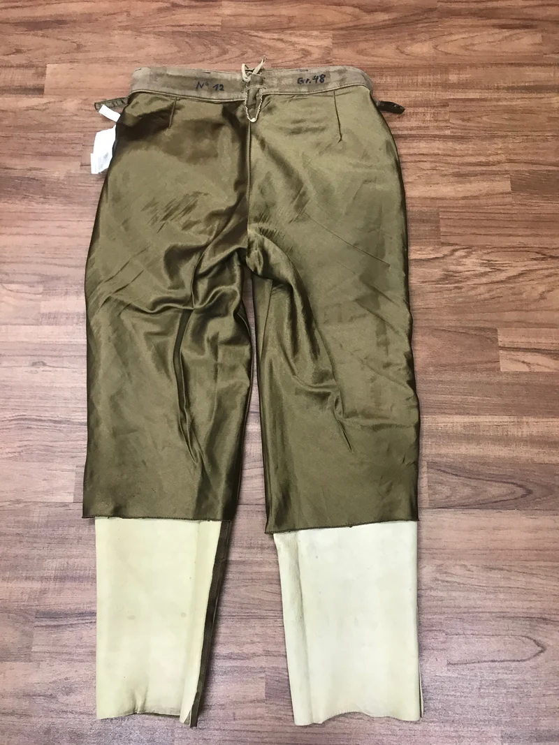 Vintage Lederhose Herren lang Gr. 48 – braun Trachtenhose Ziegenleder 80er/90er