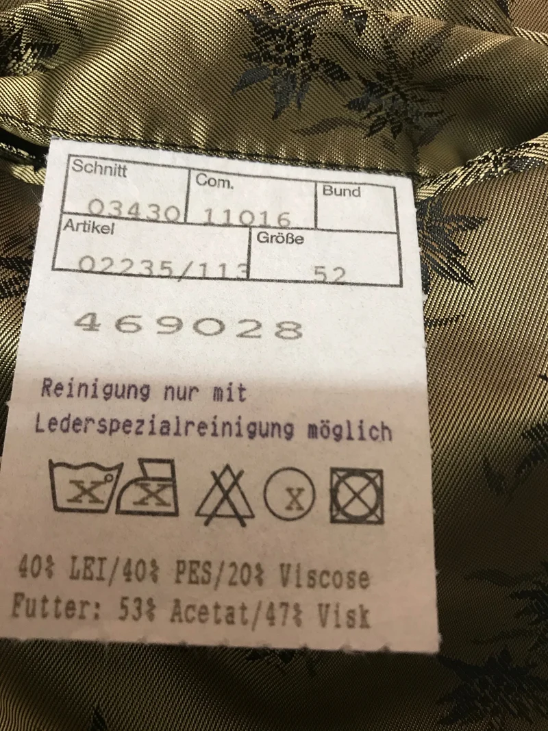 Trachtenweste Leinen & Veloursleder – Beige – Gr. 52 (Sale)