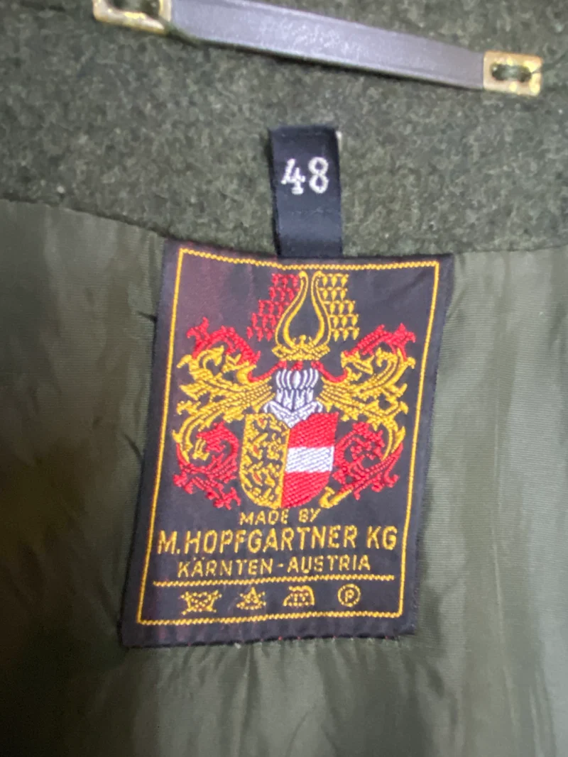 Trachtenmantel Herren Größe 48 – K. Hopfgartner KG, grün