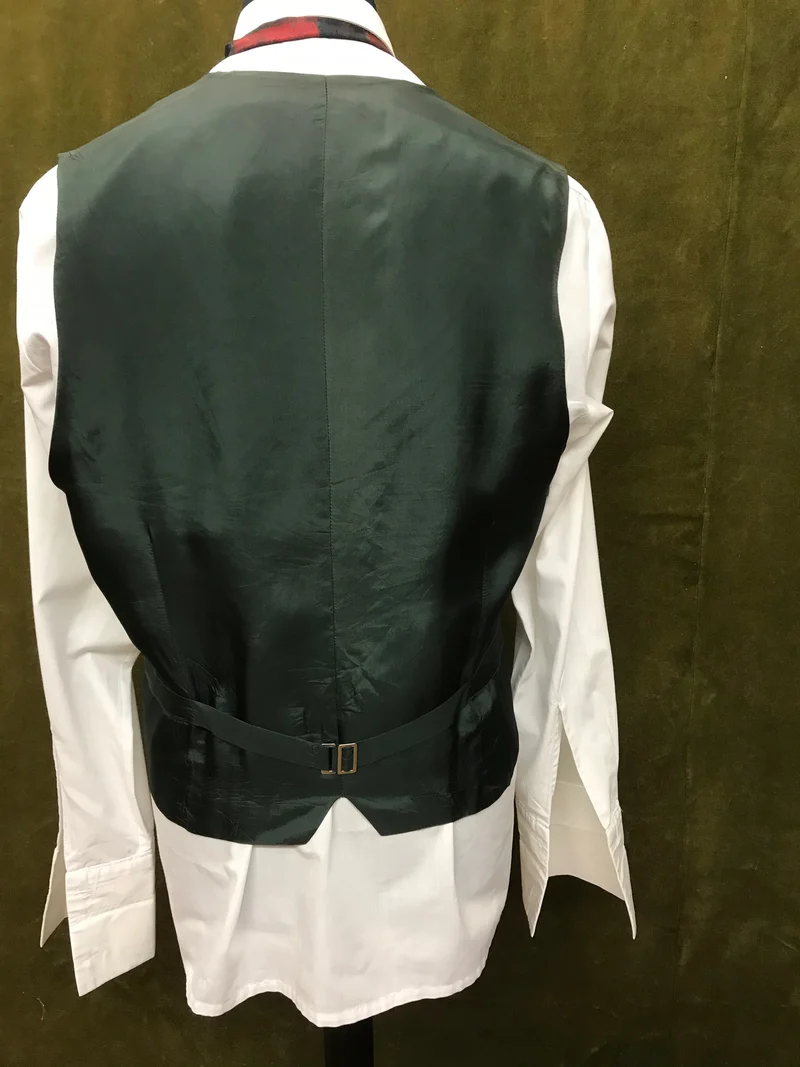 Vintage Weste Karo Grün Gr. 54