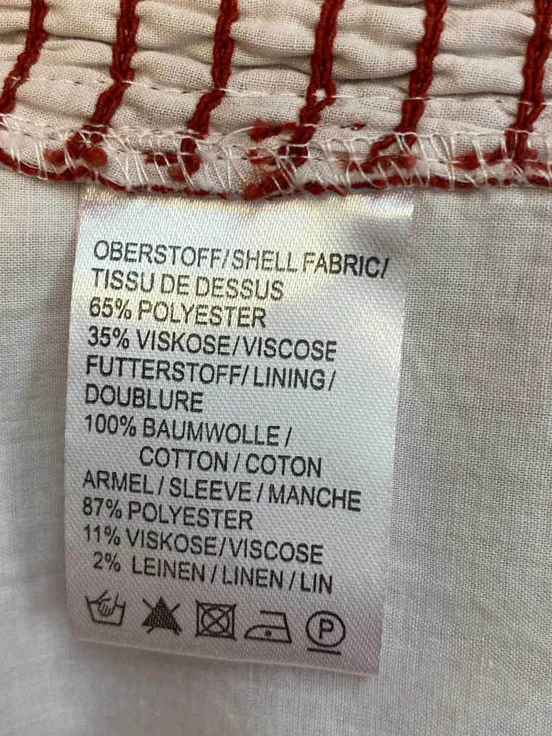 Trachtenoberteil mit Spitze und Schnürung – Größe 46/48