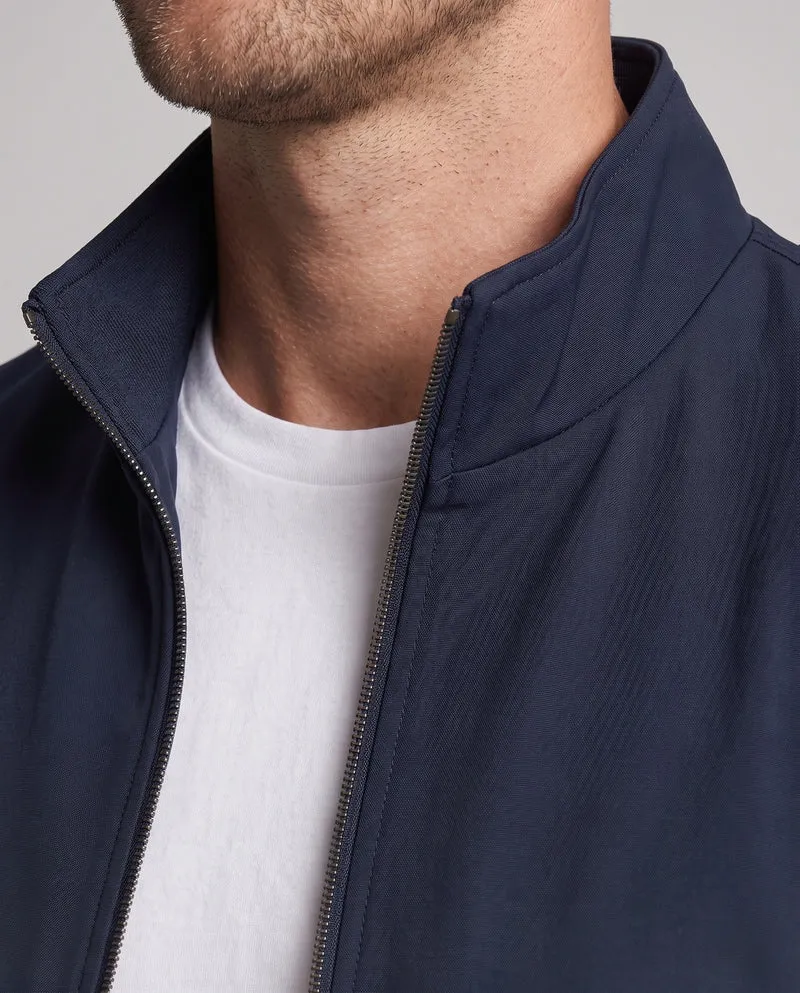 Herren Moderne Stehkragen-Utility-Bomberjacke mit diamantgesteppter Thermoisolierung Nord Taschen