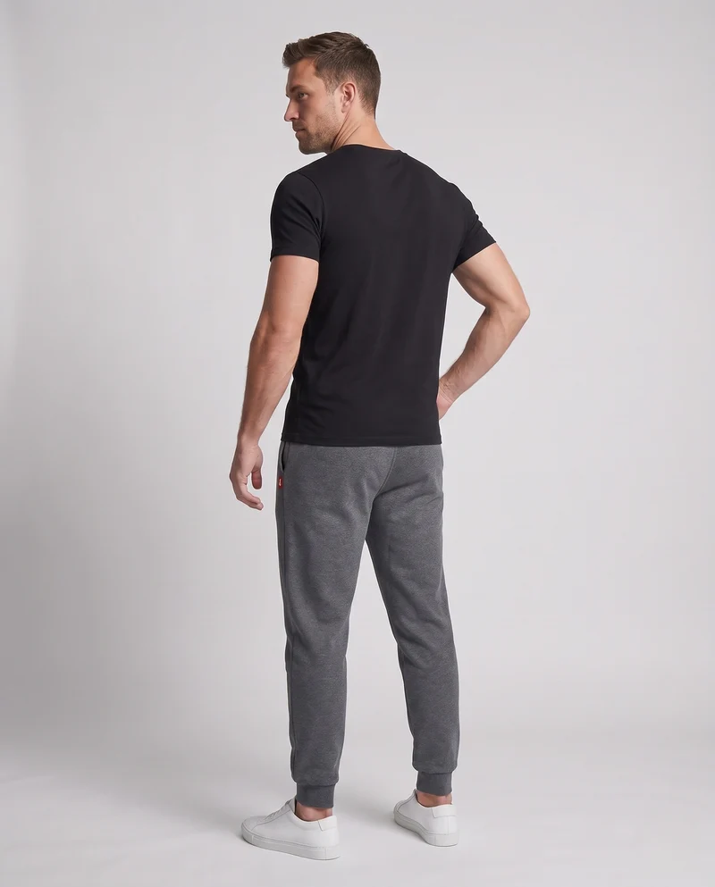 Herren Gefütterte Thermo-Jogginghose mit elastischem Bund und schmal zulaufendem Bein Nord Taschen