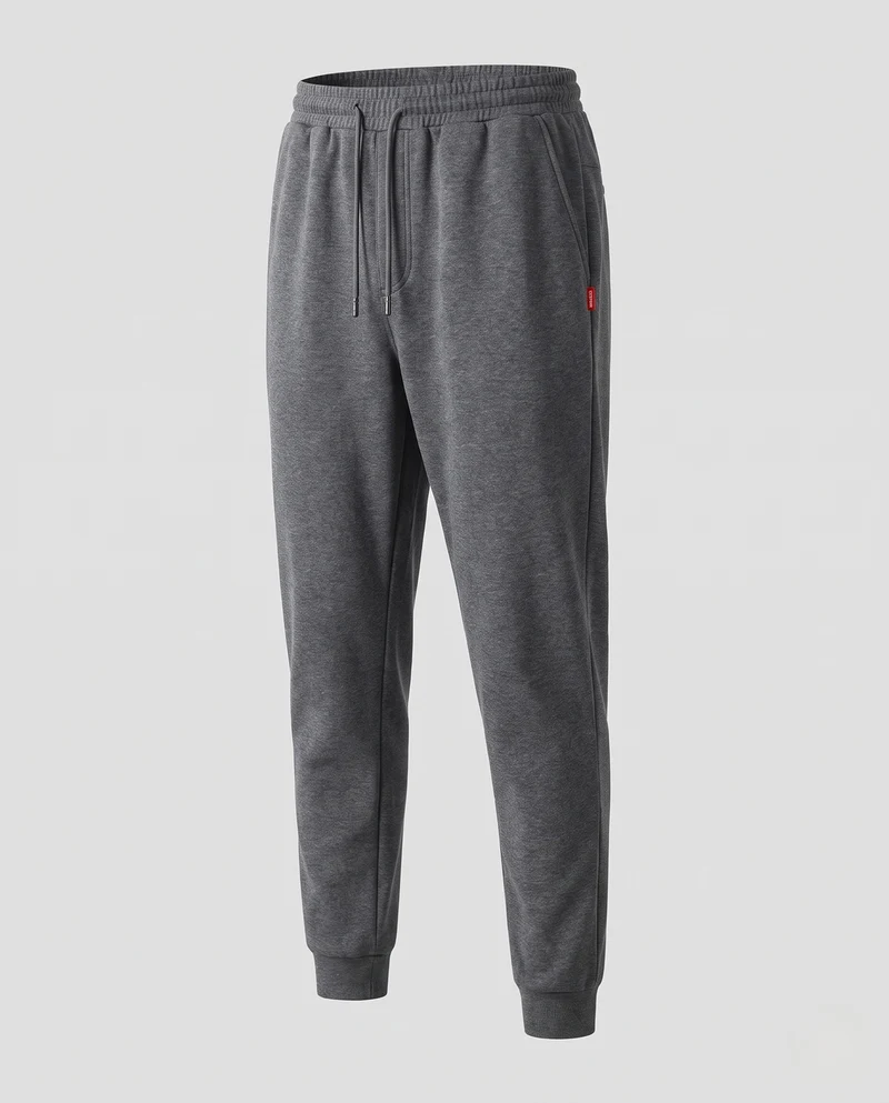 Herren Gefütterte Thermo-Jogginghose mit elastischem Bund und schmal zulaufendem Bein Nord Taschen