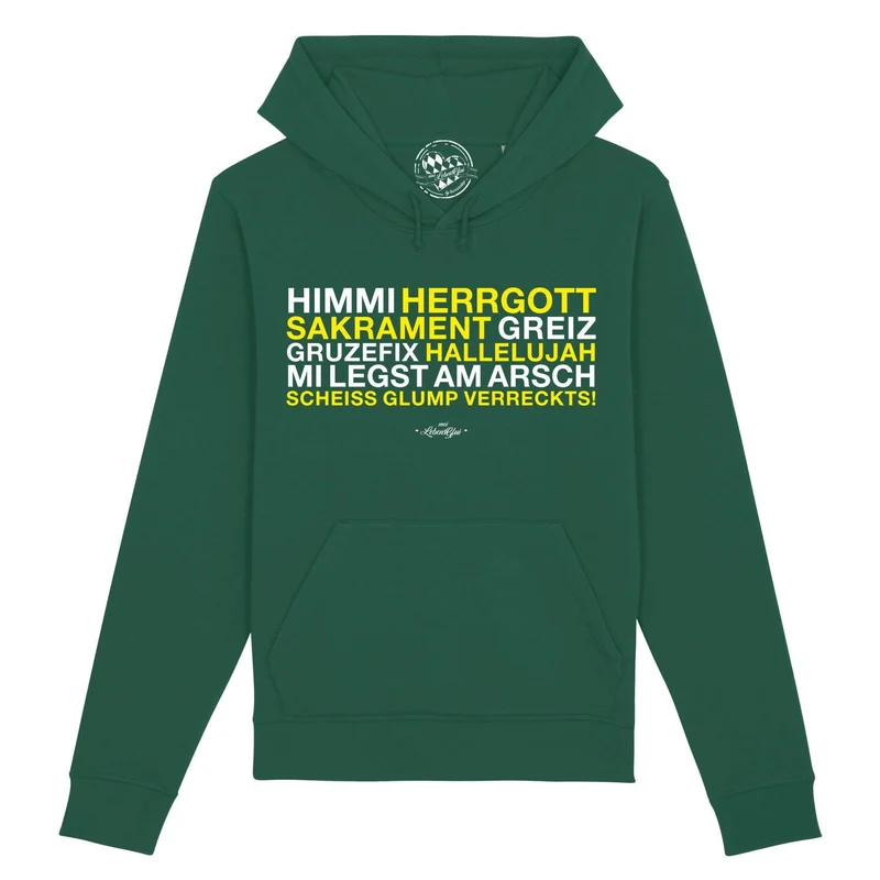 Unisex-Hoodie "Himmi Herrgott Halleluhja"