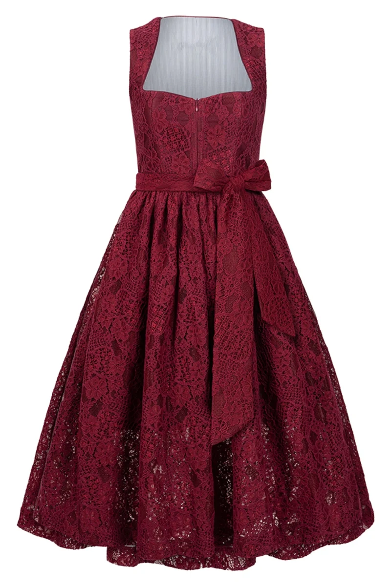 Dirndl Liga di Bavaria Rot Spitze 75 cm