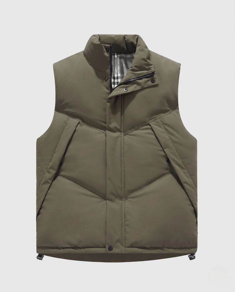 Herren Steppweste mit Thermoisolierung, hohem Stehkragen und verstellbarem Saum Nord Taschen