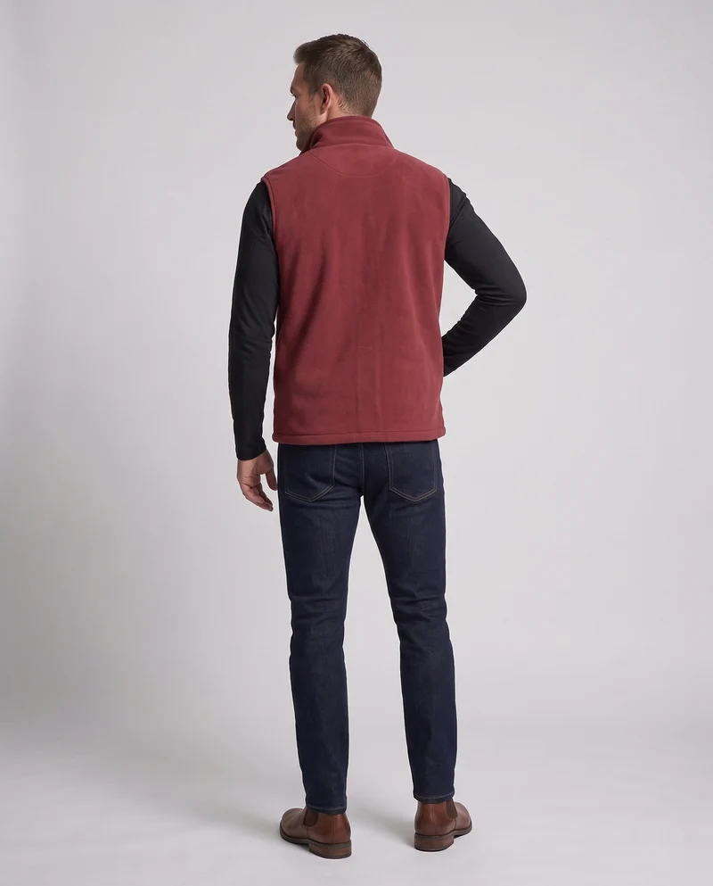 Herren Warmgefütterte Fleece‑Teddyweste mit hohem Stehkragen, kuscheligem Sherpa‑Futter und Fronttaschen Nord Taschen