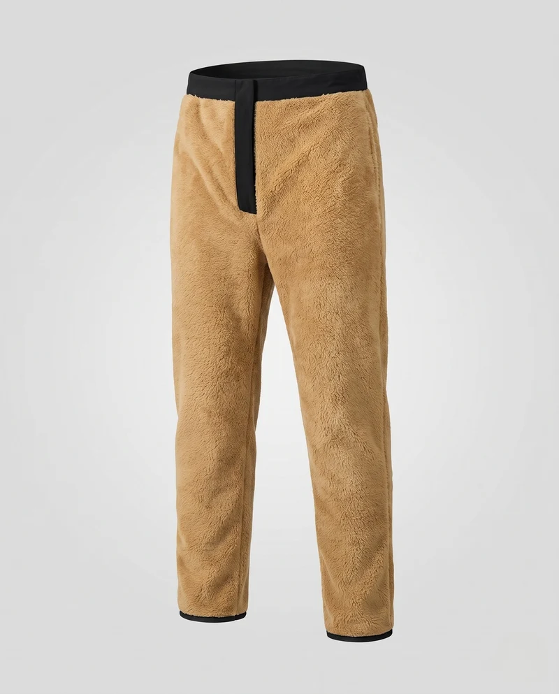 Herren Wasserabweisende Thermohose mit durchgehendem Teddyfleece‑Futter und geradem Schnitt Nord Taschen