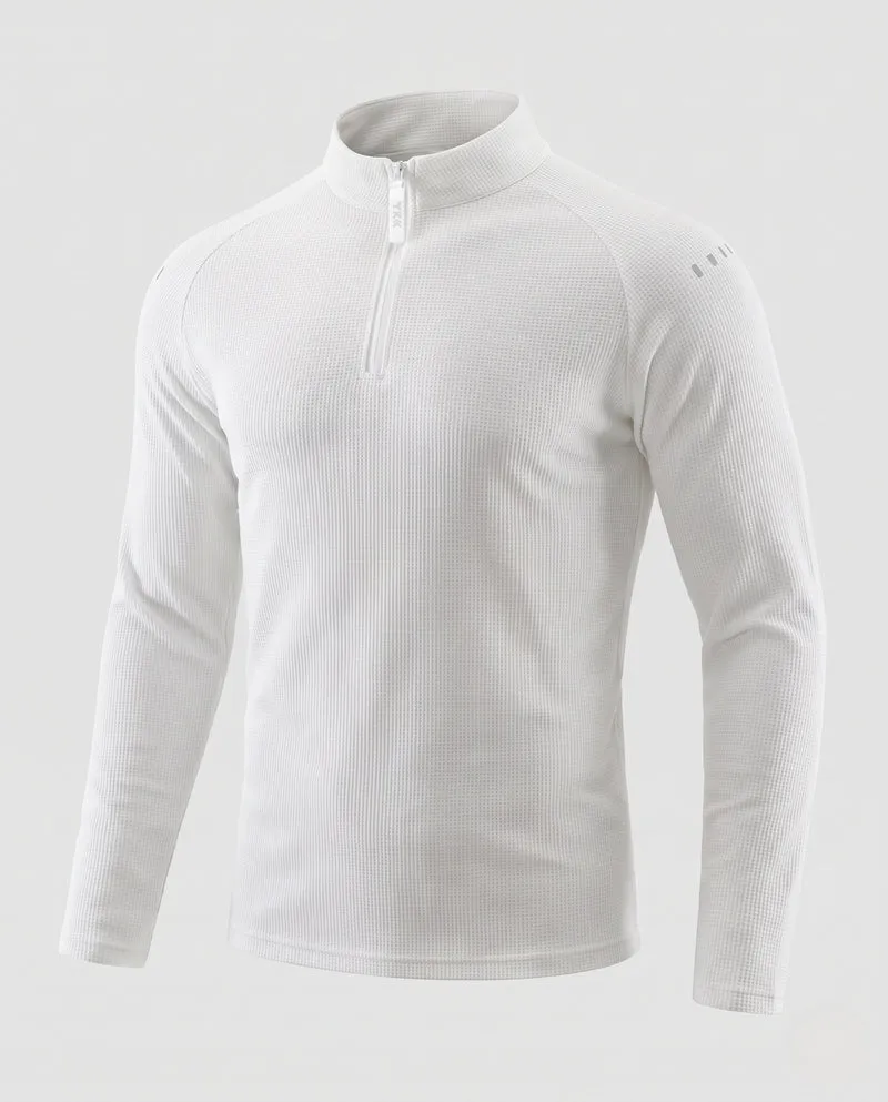 Herren Thermisches Langarm-Halbzip-Funktionsshirt mit wärmender Fleece-Innenlage Nord Taschen