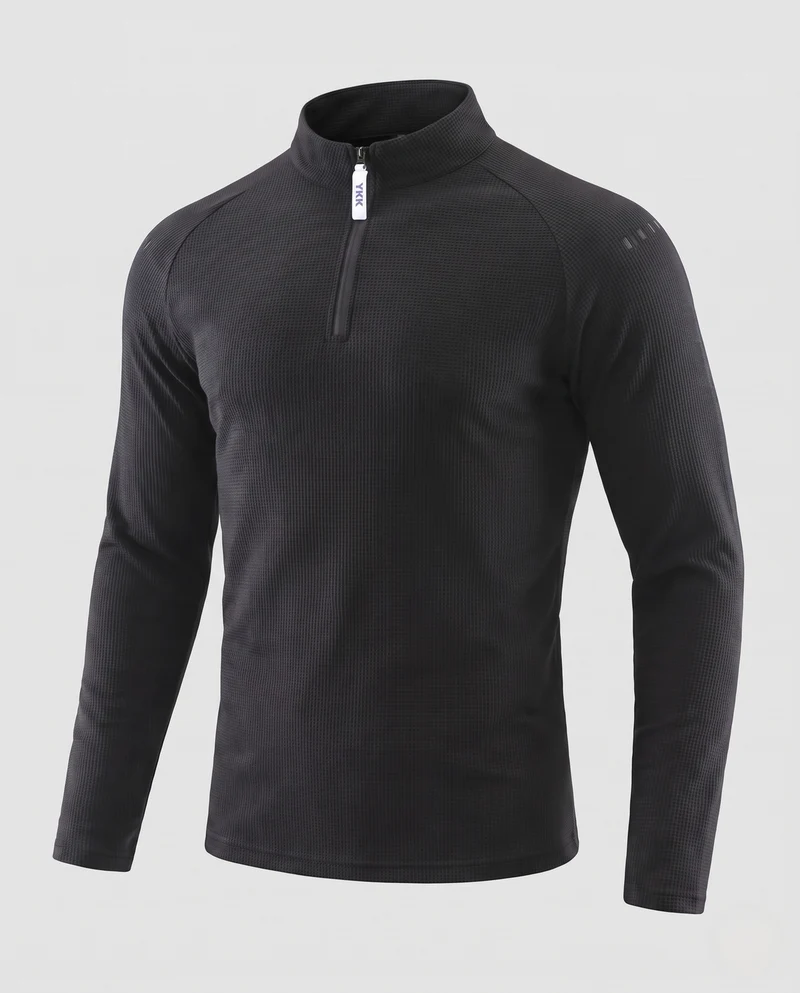 Herren Thermisches Langarm-Halbzip-Funktionsshirt mit wärmender Fleece-Innenlage Nord Taschen