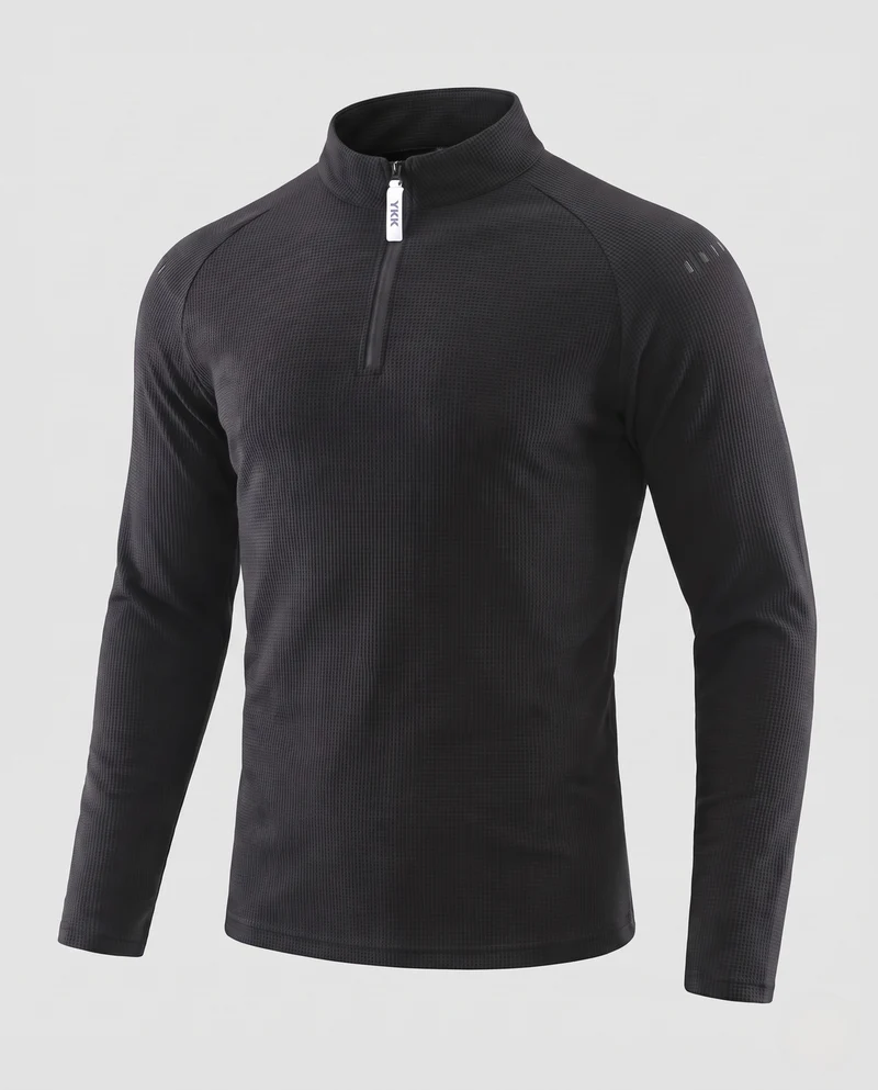 Herren Thermisches Langarm-Halbzip-Funktionsshirt mit wärmender Fleece-Innenlage Nord Taschen
