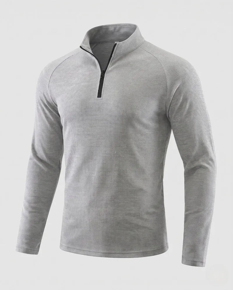 Herren Thermisches Langarm-Halbzip-Funktionsshirt mit wärmender Fleece-Innenlage Nord Taschen