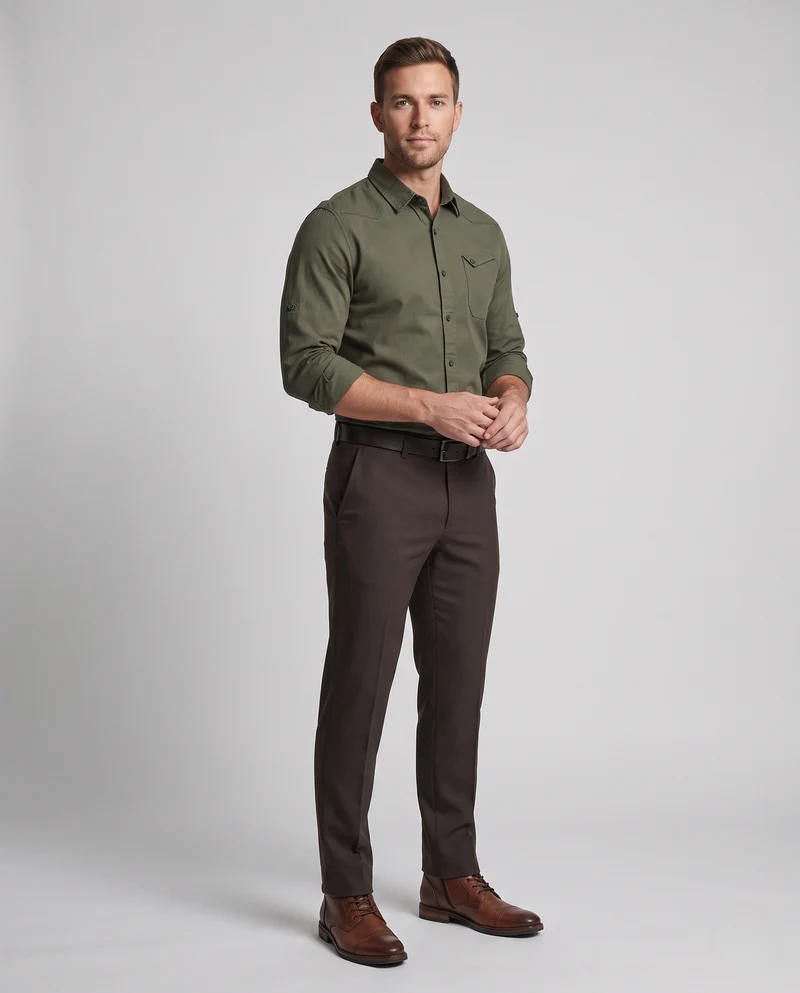 Herren Thermo-Hemd Slim Fit mit Teddy-Innenfutter und Brusttasche Nord Taschen