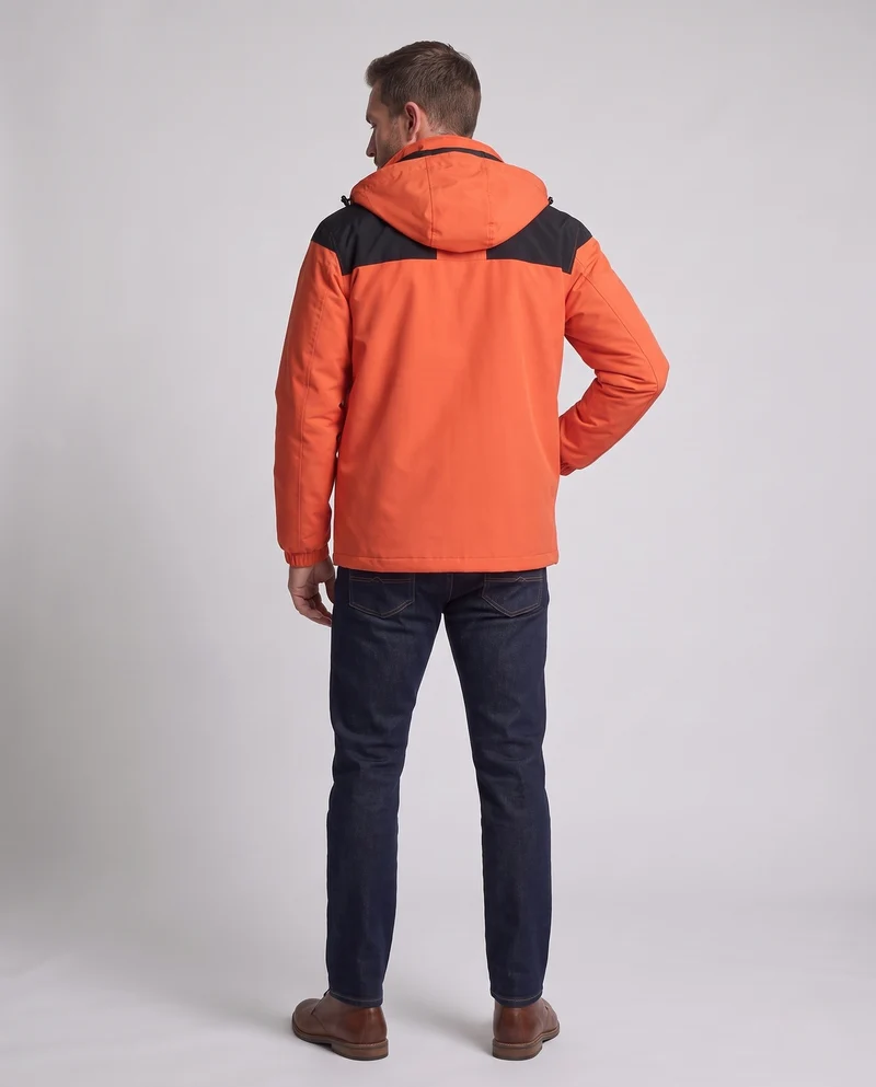 Herren Zweiteilige Softshell-Outdoorjacke mit abnehmbarer Fleece-Innenjacke und Kapuze Nord Taschen