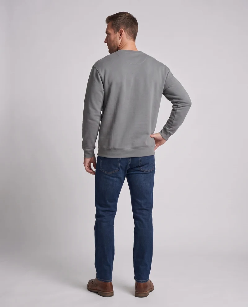 Unisex Oversize-Sweatshirt mit Rundhalsausschnitt, angerauter Innenseite und gerippten Abschlüssen Nord Taschen