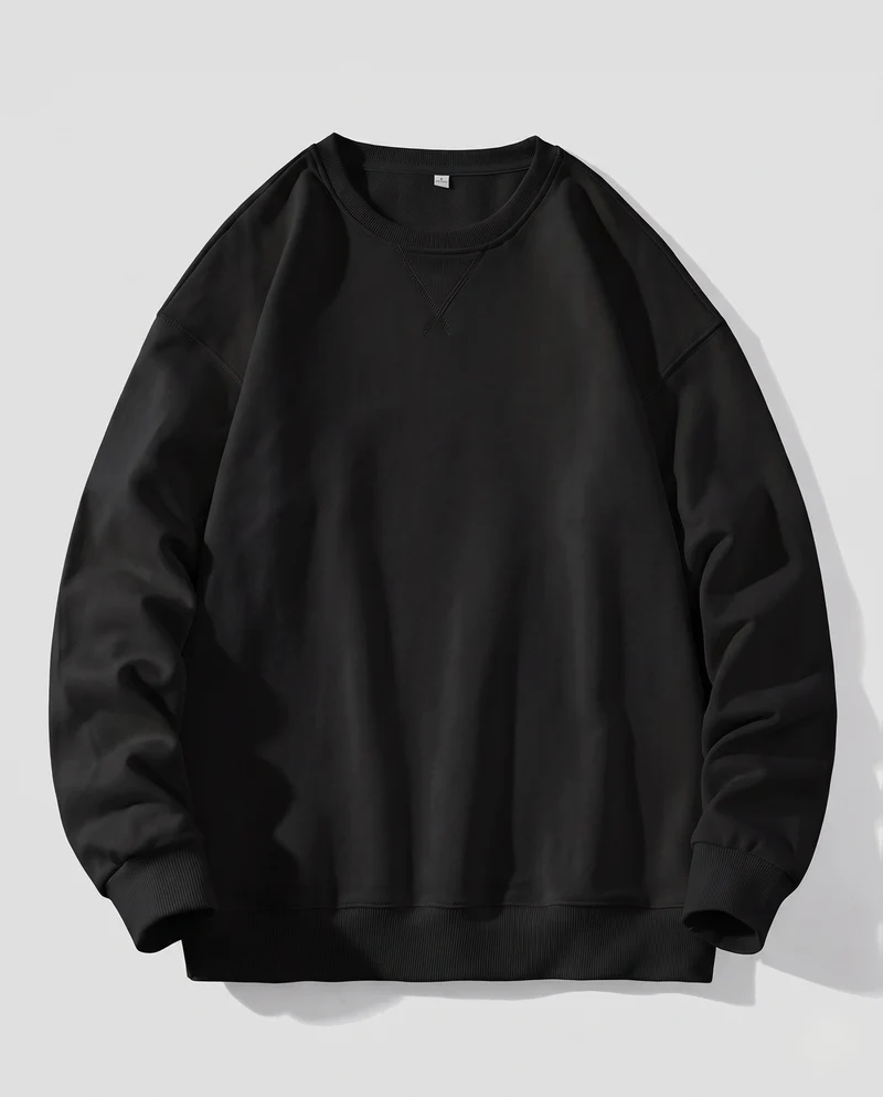 Unisex Oversize-Sweatshirt mit Rundhalsausschnitt, angerauter Innenseite und gerippten Abschlüssen Nord Taschen
